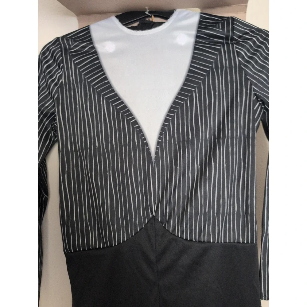 Jack Skellington Kids Size 4+ Costume Nightmare Before Christmas Halloween NEW